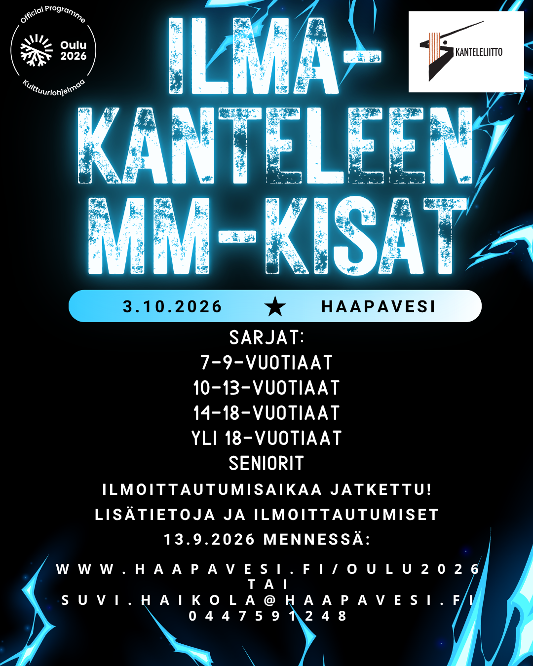MM-kisojen info