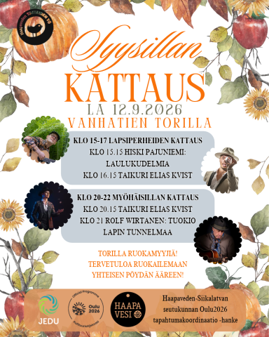 Syysillan kattauksen info