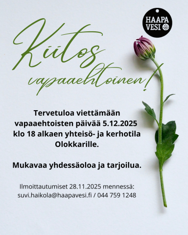 Kutsu vapaaehtoisille