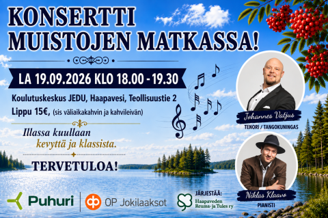 Konsertti muistojen matkassa