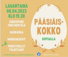 Pääsiäiskokko Kopsalla lauantaina 08.04. klo 19.30